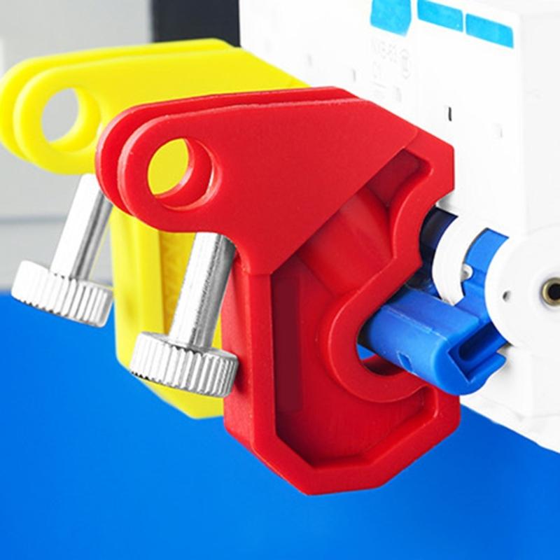 Manual Install Circuit Breaker Lock High Strength Circuit Breaker Lockout For Industrial Energy Isolation Safety