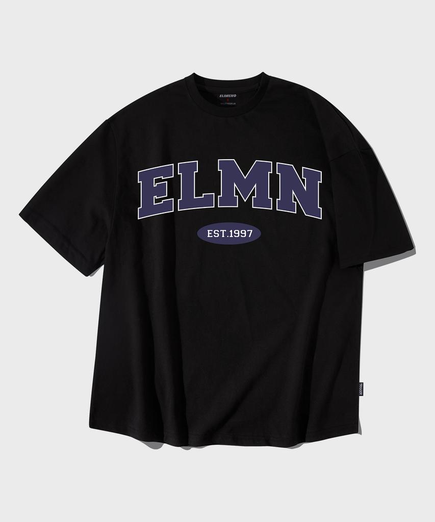 ELIMENO El Arch Logo Oversized Short Sleeve T-Shirt Black