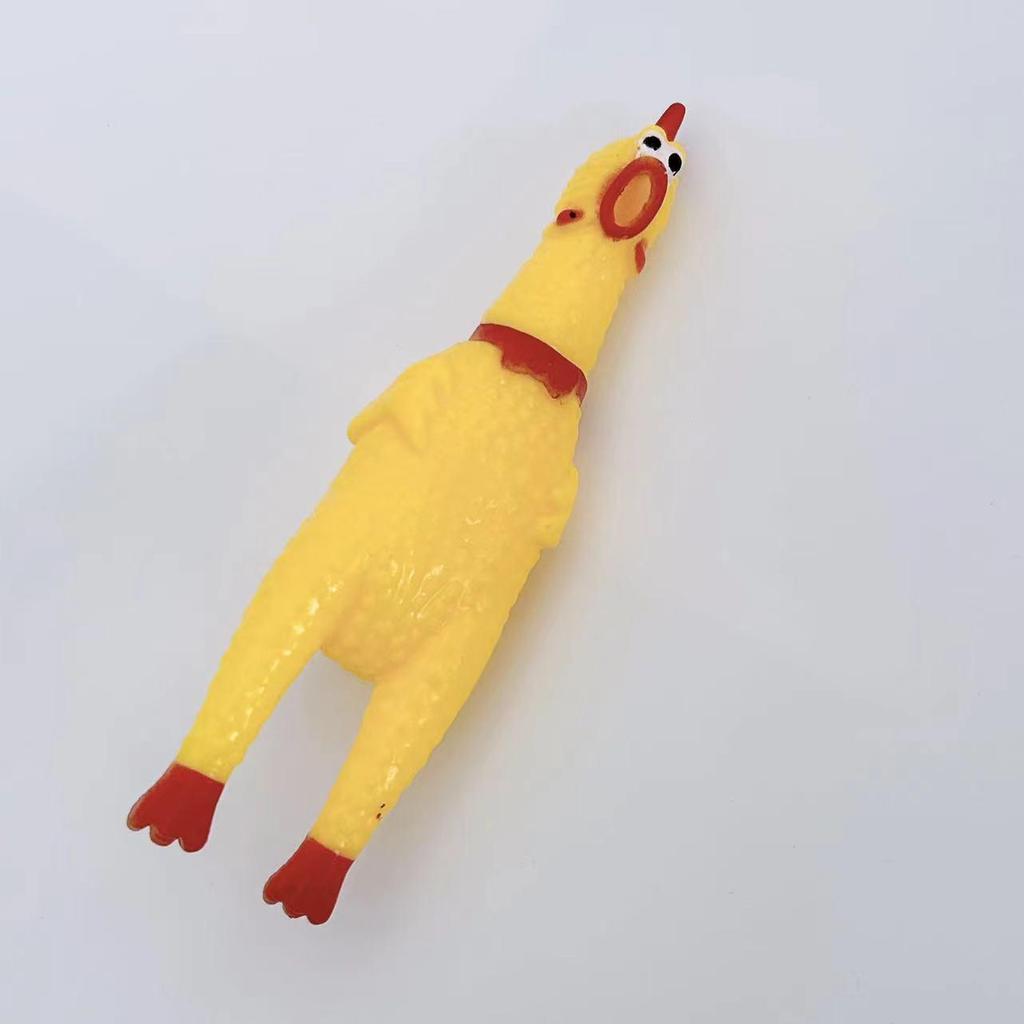 Screaming Chicken Squeaky Toy for Small Dogs - Stress Relief Pet Toy
