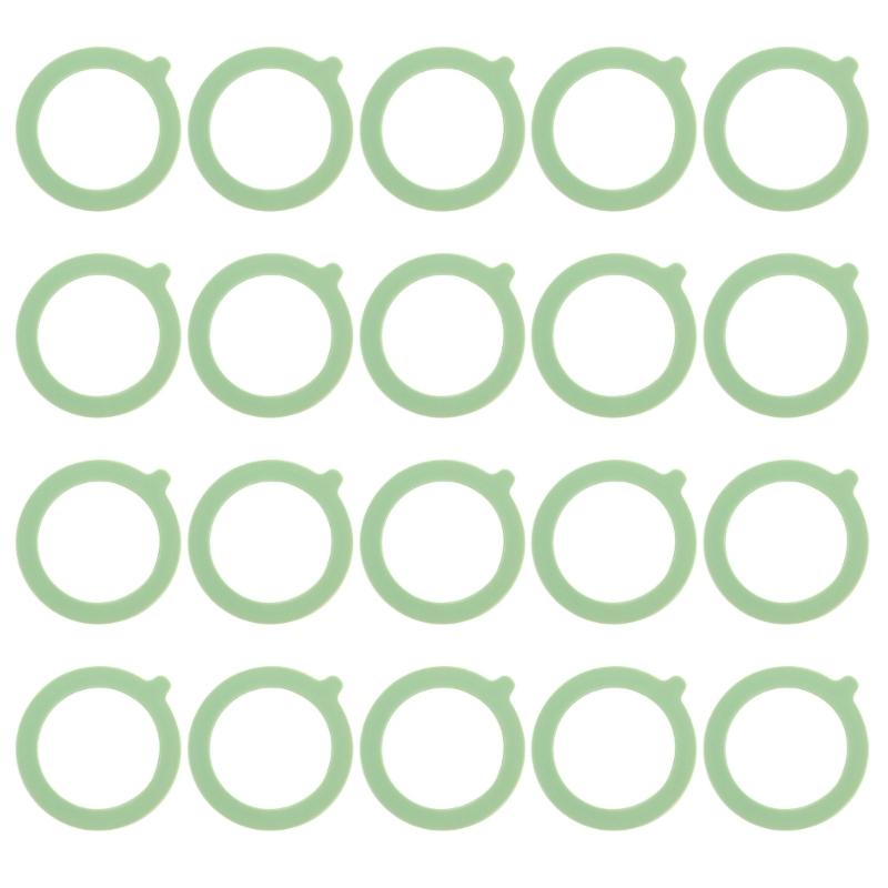 

20Pcs Jar Sealing Rings Airtight Silicone Replacement Gaskets Leakproof Airtight Seal Rings for Regular Mouth Canning Jar