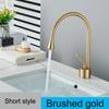 Modern Basin Faucet Brushed Gold Black Silver Faucet Deck Mounted 360 Rotation Basin Sink Tap Mixer Hot & Cold Brass Tap