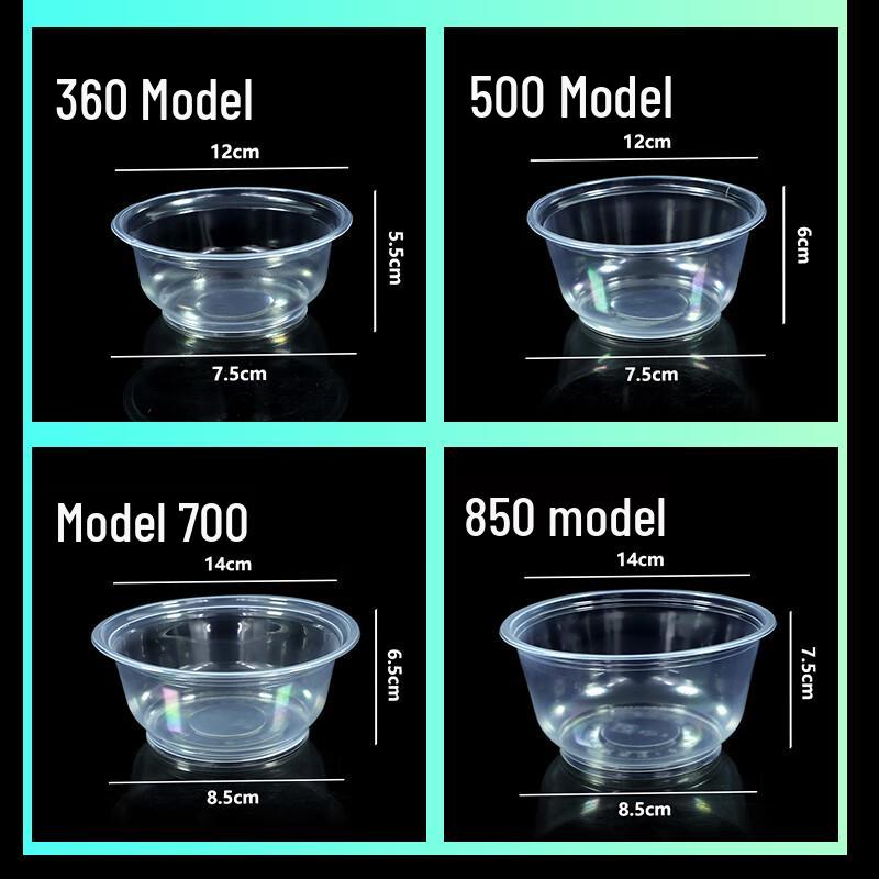 BeiYiPin Disposable Plastic Bowls