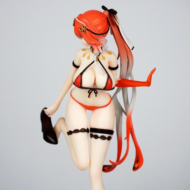 Figura Anime Changli Wuthering Waves Costume da Bagno Collezionabile Modello in PVC Merchandising del Gioco Decorazione per Scrivania Regalo di Compleanno Studenti Universitari