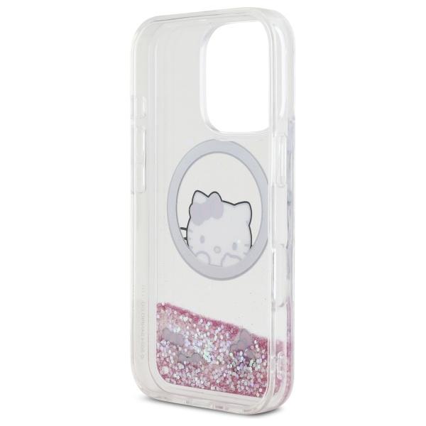 Hello Kitty Hkhmp16Llswkh Iphone 16 Pro 6.3 Biały/White Hardcase Liquid Glitter Sweet Kitty Bows Magsafe