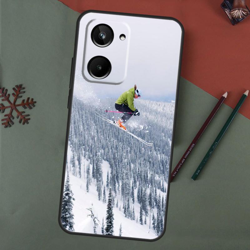 Ski Neige Snowboard Case For Realme C75 C65 C67 C71 C63 C61 C55 C51 C53 C35 11 12 13 14 15 Pro Plus GT6 GT7 Pro