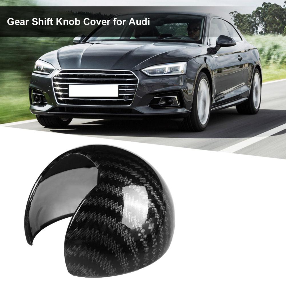 Carbon     Car Gr   Knob Cover Trim with Double Side Adhesive Tape for S 3 2014 To 2017