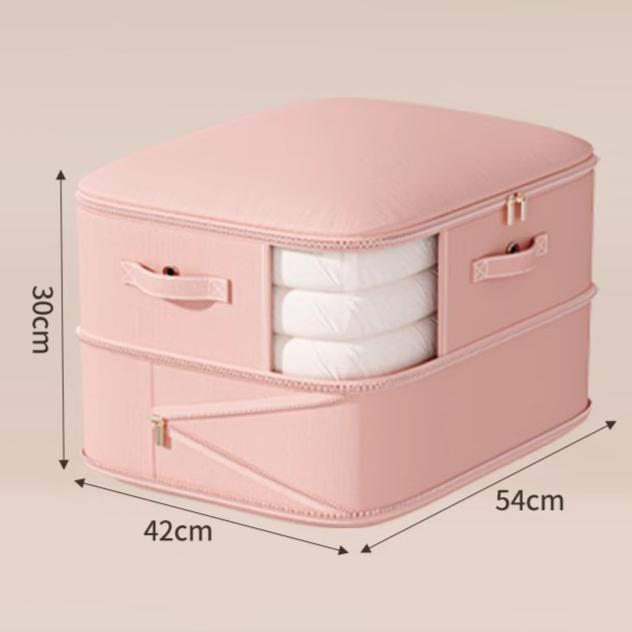 Очень большие компрессионные мешки для хранения экономящие место с застежкой-молнией сверхпрочные для одежды постельного белья путешествий штабелируемые компрессионные мешки Two-layer544230cm 898₽