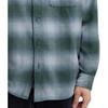 UNIQLO Checked Pointed Collar Single-Breasted Long Sleeve Shirt Men shirts Teal 462407-55
