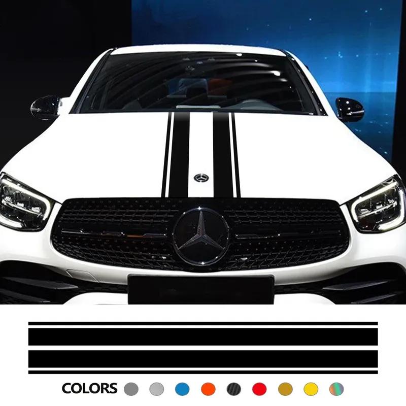 Car Hood Cover DIY Sticker Auto Accessories Vinyl Film Wrap Decal for Mercedes Benz A GLA GLC CLA 45 AMG W176 C117 W204 W205 C63