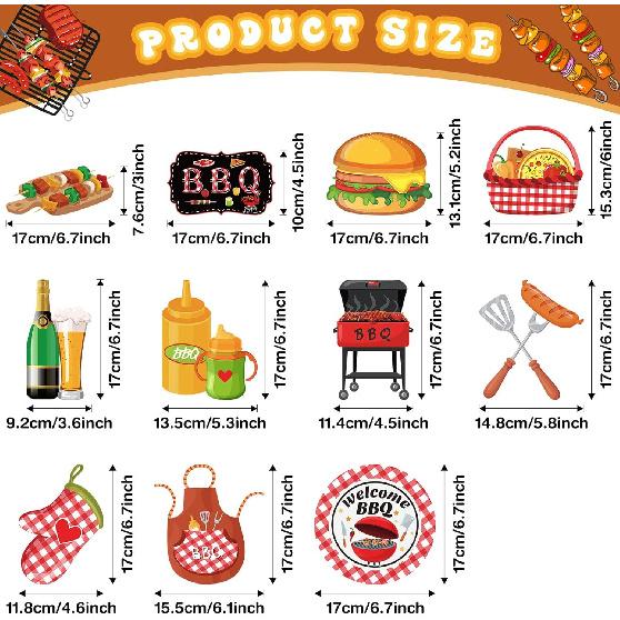 Ireer 52 Pcs Summer Picnic Party Hanging Decor Picnic Birthday Hanging Swirl BBQ Decoration Swirls for Barbecue Decor for Birthday Carnival Summer