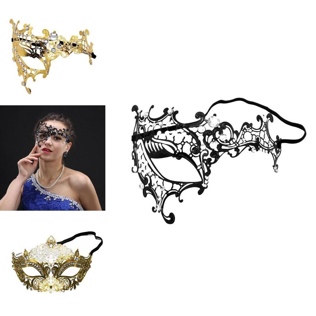 Exquisite Metallic Mask For Dance Parties And Festive Role-playing Halloween Eyemask