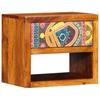 Nightstand Brown 40 X 35 X 35 Cm Solid Acacia Wood