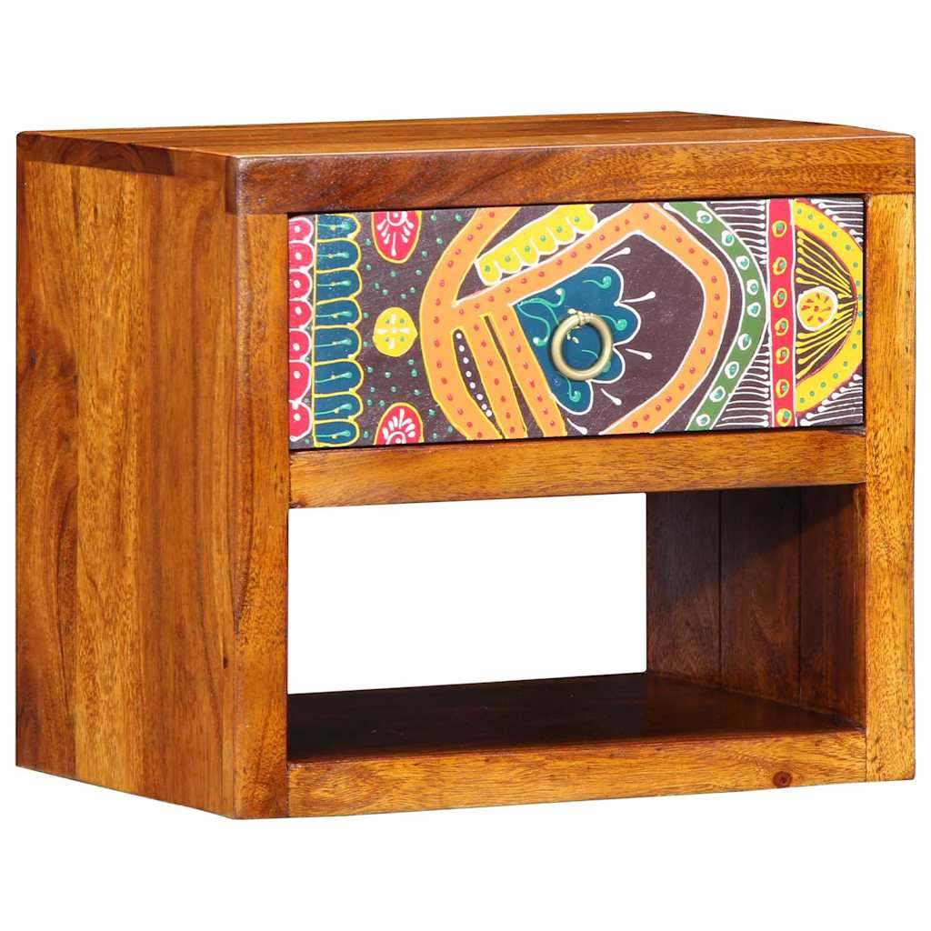 Nightstand Brown 40 x 35 x 35 cm Solid Acacia Wood