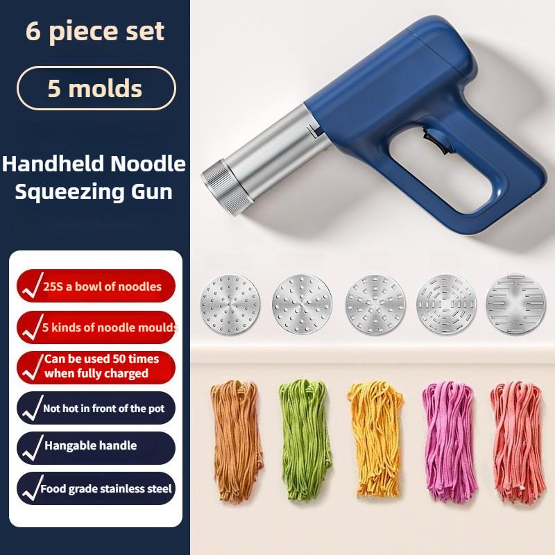 Multifunctional Noodle Squeezing Gun Household Handheld Electric Noodle Machine Automatic Small Noodle Press Machine