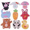 6pcs/lot Sewing Activities Animal Dolls Sewing Set Non-woven DIY Doll Sewing Toys Beginner Kids