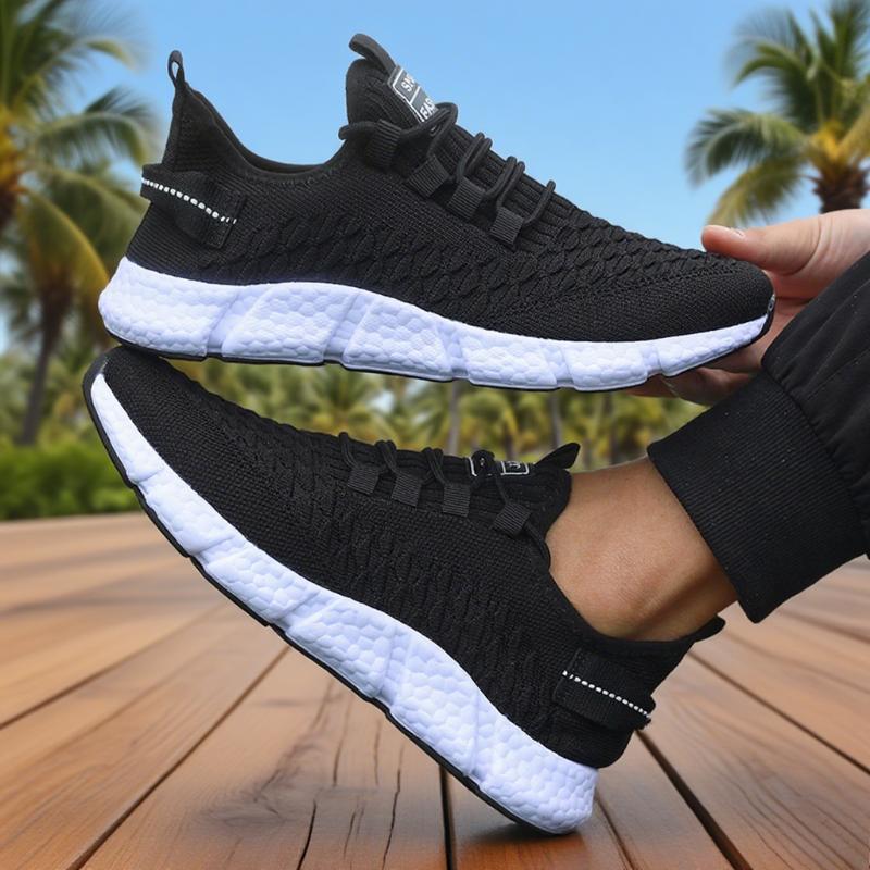 Neue Herren-Laufschuhe Sommer Weichsohlige Nique Gitter Trend Design Atmungsaktive Walking-Sneaker Vielseitige Outdoor-Trainingsschuhe