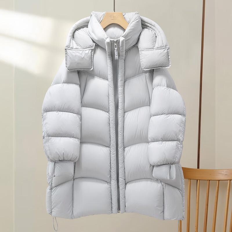 Silkperch Women's Mid-Length 90% Duck Down Jacket