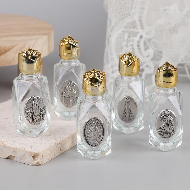 15ml Katholische Weihwasserflasche Goldene Christliche Jungfrau Skulptur Flasche Weihwasserflasche Zum Aufbewahren von Weihwasser
