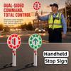 Reversible Handheld Stop Sign LED Road Safety Sign Traffic Control Sign Stop Go Sign  Parking Lot