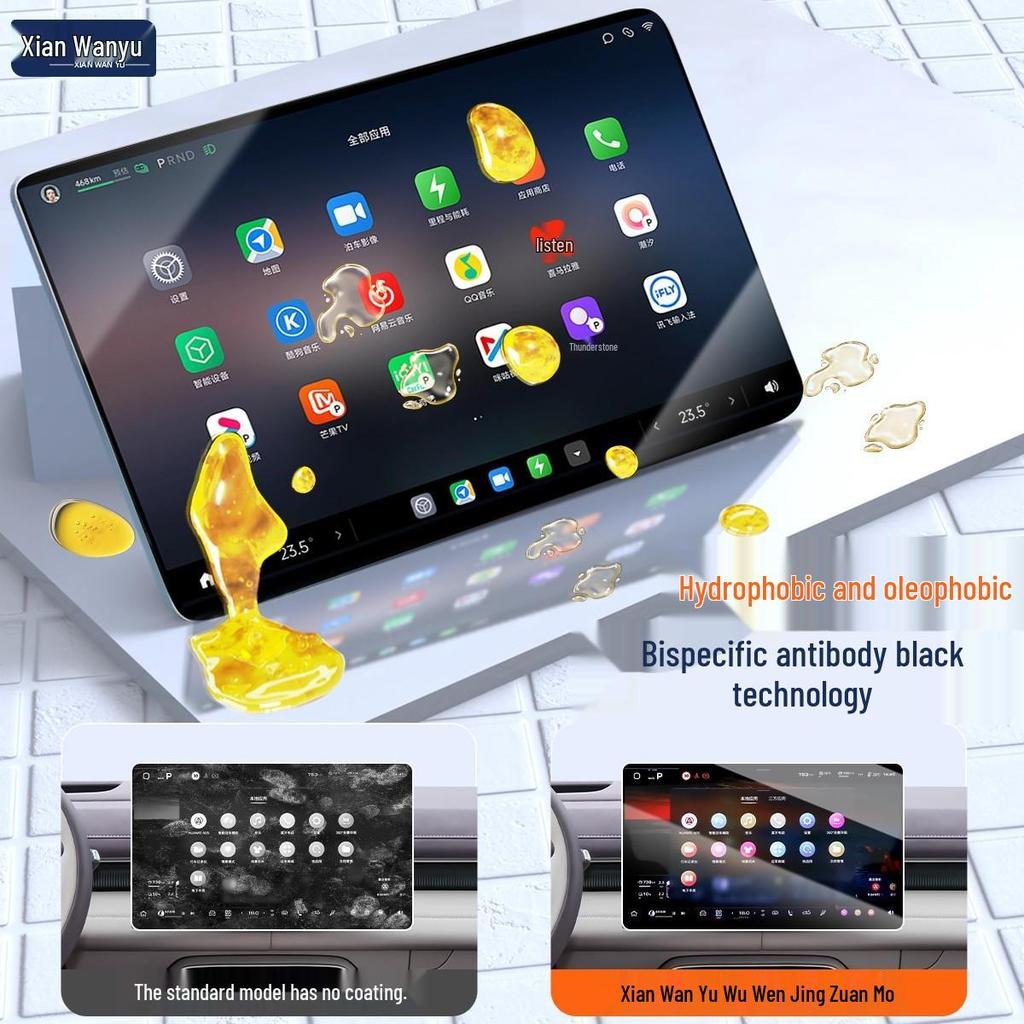 Changan Deepal S07 Tempered Film for 26 Navigation Models - Screen Protectors & Control Decor Accessories