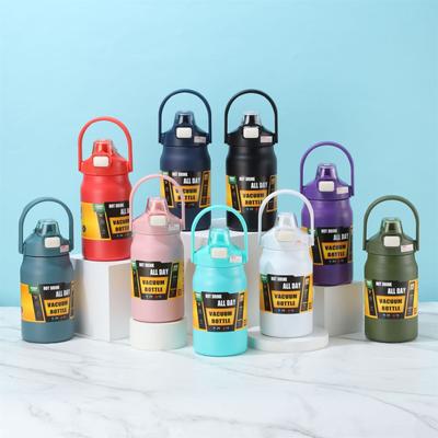 Outdoor  Portable 304 Stainless Steel Thermal Mug Tumbler Vacuum Flasks Cold And Hot Sports Water Bottle With Straw