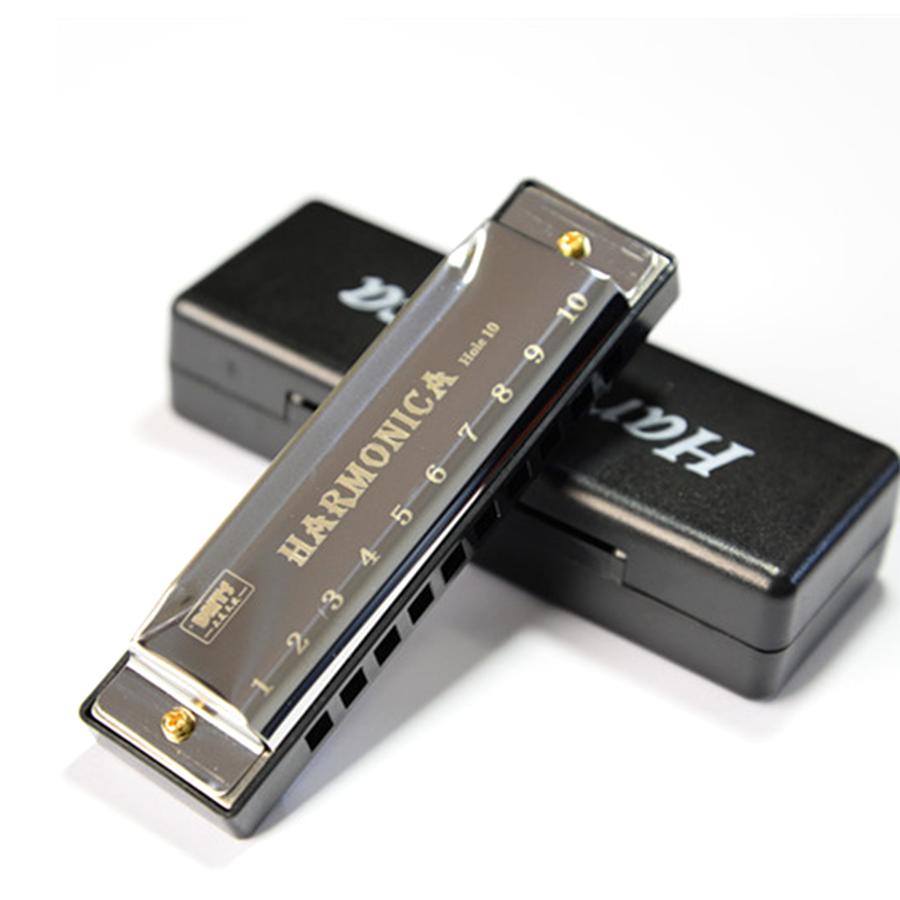 3 Colors Metal Blues Harmonica Professional Titanium Brass Wind Instruments Stage Music Performance Daily Practice Tool XJM