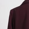 2026 Spring Angora Red Women's Blazer - European & American Luxury Design with Irregular Waist-Cinching