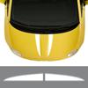 2PCS Car Hood Bonnet Stickers For Fiat 500 Abarth 595 Tuning Accessories Vinyl Film Decals Auto DIY Stripes Styling Decoration