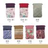 Mini Shoulder Bag in Lightweight Smartphone Pouch for Visiting Hospital and Made in Cherry Blossom Purple [Style Fukusa] Japanese-patterned (Made Uji,