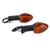 2pcs Turn Signal Light Flasher Indicator Blinker Motorcycle Accessories Replacement for SuzukiYellow
