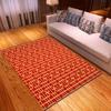 Line Printing Three-Dimensional Carpet Living Room Runway Green Floor Mat