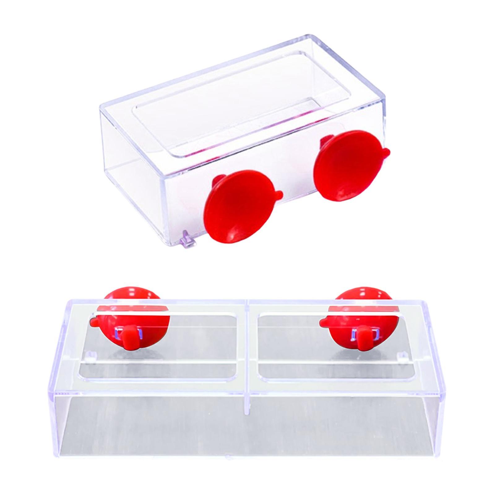 

Fish Feeding Ring Float Food Feeder Gifts with Suction Cup Tortoise Transparent Sturdy Multi Purpose Aquarium Accessory S