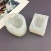 Silicone Brain & Heart Candle Mold Realistic Organ Shape Mold for Epoxy Resin Fondant Soap Easy-Release DIY Craft Mold