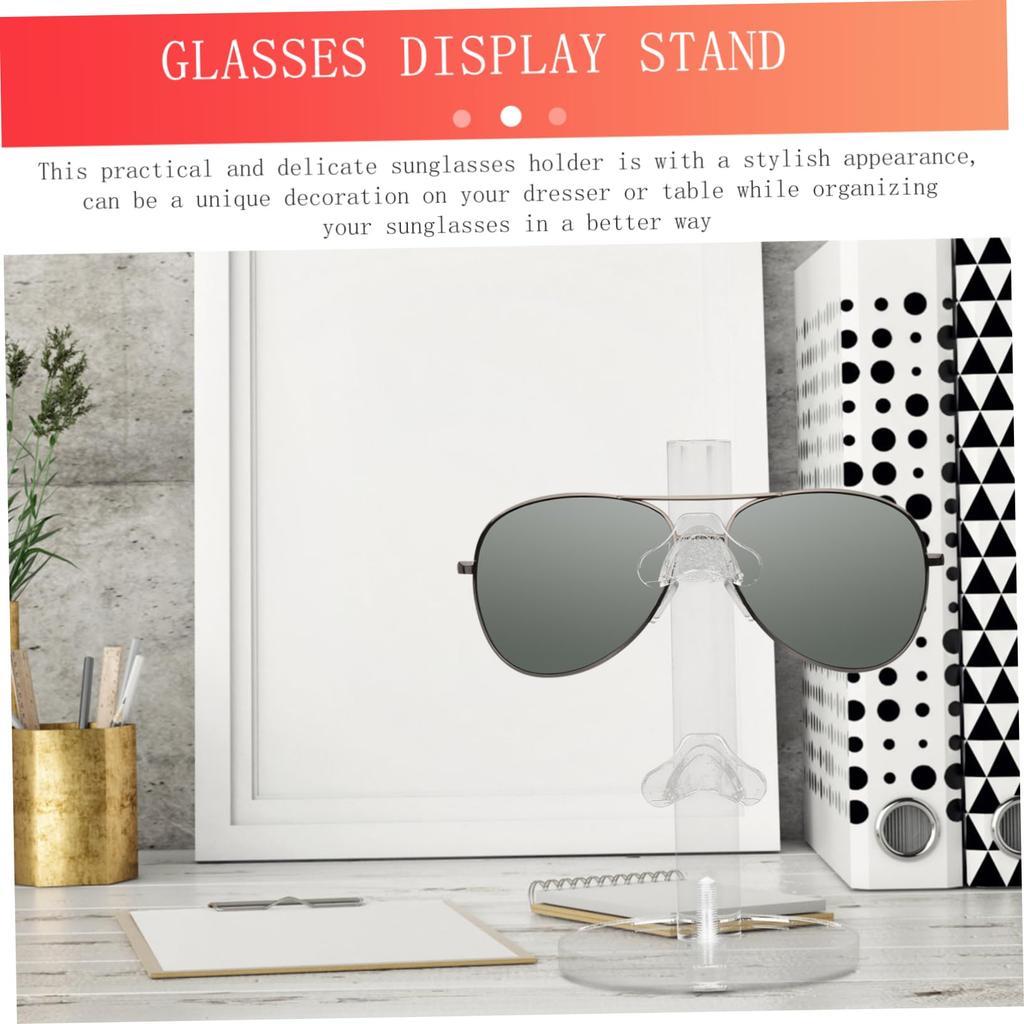Ochelari Transparenți Afișaj Ochelari de Vedere Ochelari de Soare Plastic Depozitare Poate Conține 2 Suport, Raft, Suport, Organizator, Perechi,