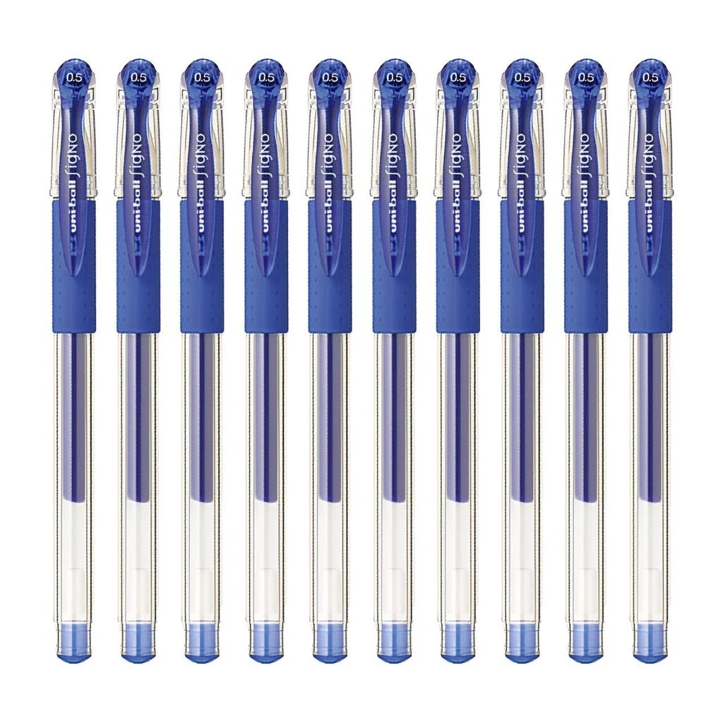 Mitsubishi Pencil Uni Gel Ink Ballpoint Pen Signo Blue of Uni-ball 0.5mm [Set 10] UM-151-05
