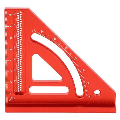 זווית נגרים נגרות קטנה מדויקת מיני אלומיניום משולש סרגל כלי משולב