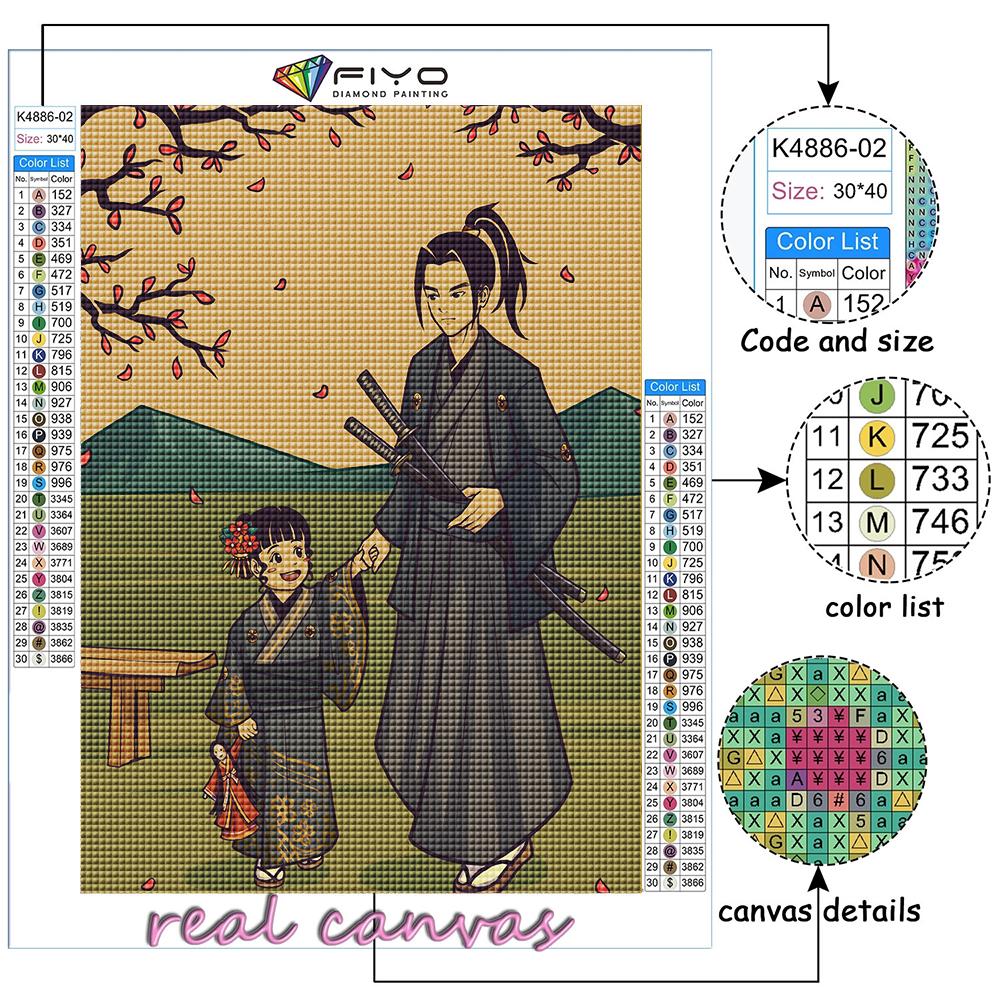 Diamond Painting Cartoon Anime Game Character Embroidery Cross Stitch Rhinestone Home Decor