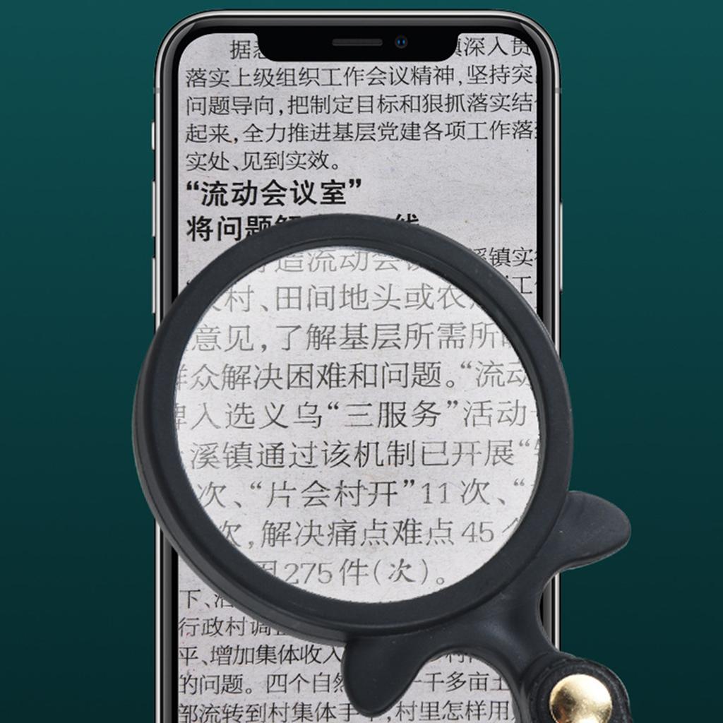 10x Magnification Pocket Magnifier With Rubber And ABS Frame Suitable For Precise Optical Tasks And Detailed Inspections