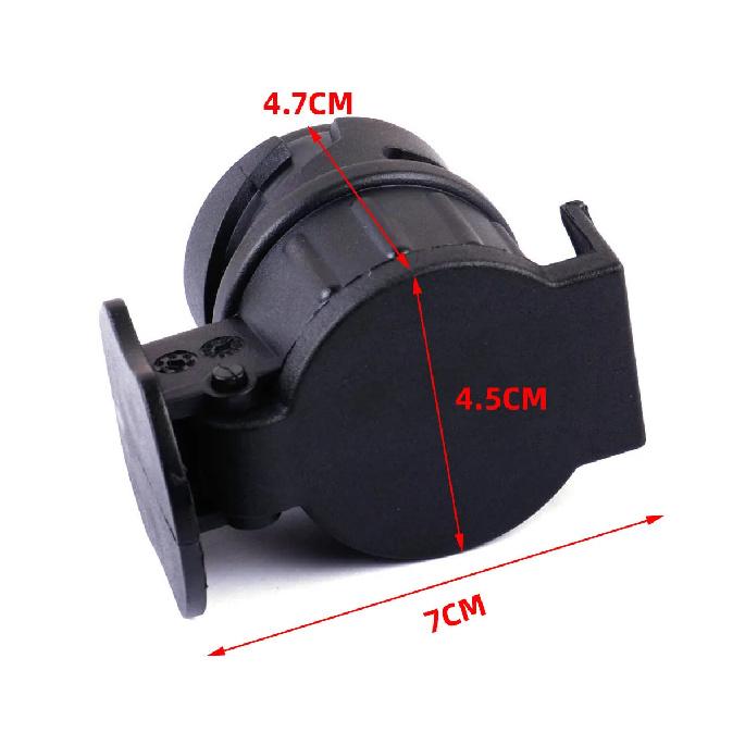 13 to 7 Pin Plug Adapter for Car Trailers Padlock Waterproof Connector 12V Protect Towing Anti Socket Towbar Accessories