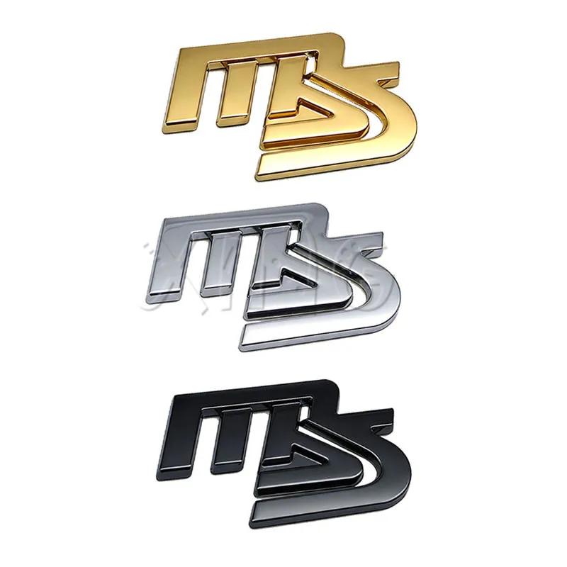 3D MS Car Sticker Front Grille Emblem For Mazda 3 6 MPS Axela CX-7 CX-5 MX5 Body Rear Trunk Badge Decal Stickers Accessories nh1