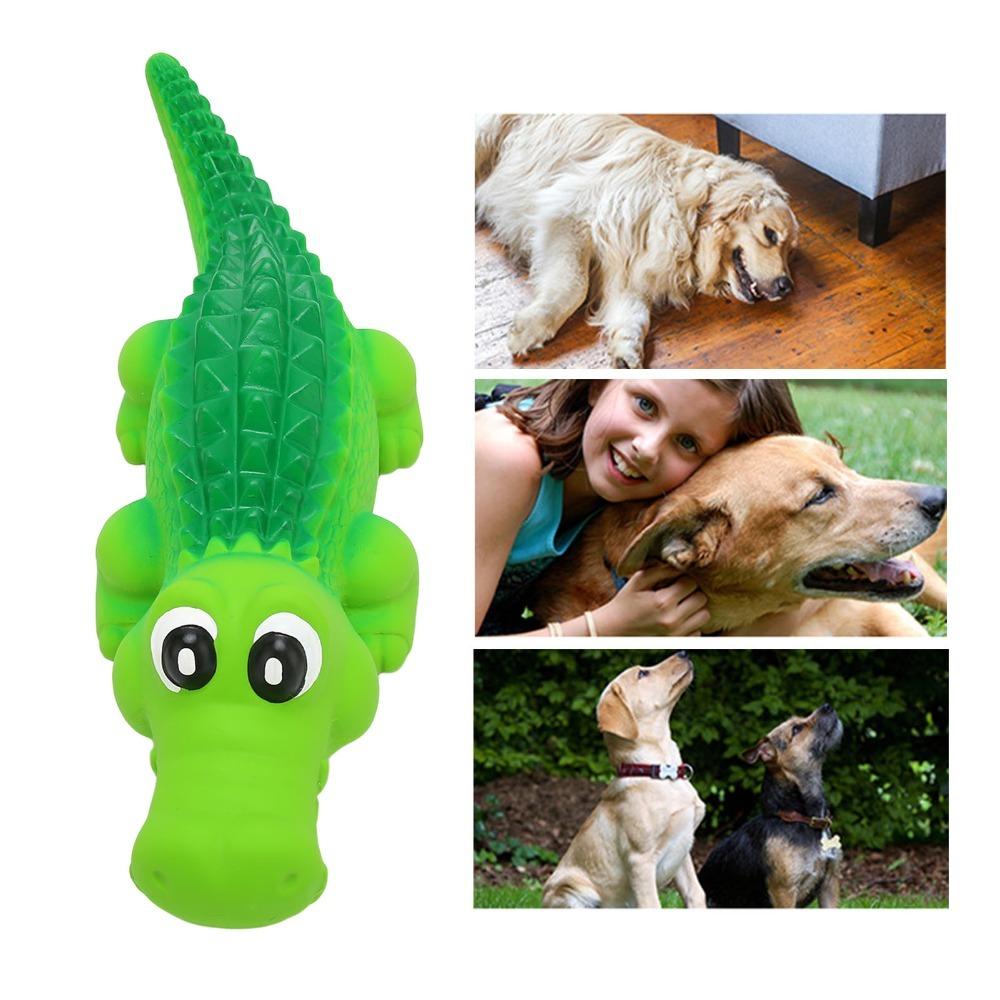 Alligator Outline Squeaky Dog Alligator Toy Interactive Dog Training Toy Puppy Teething Period S