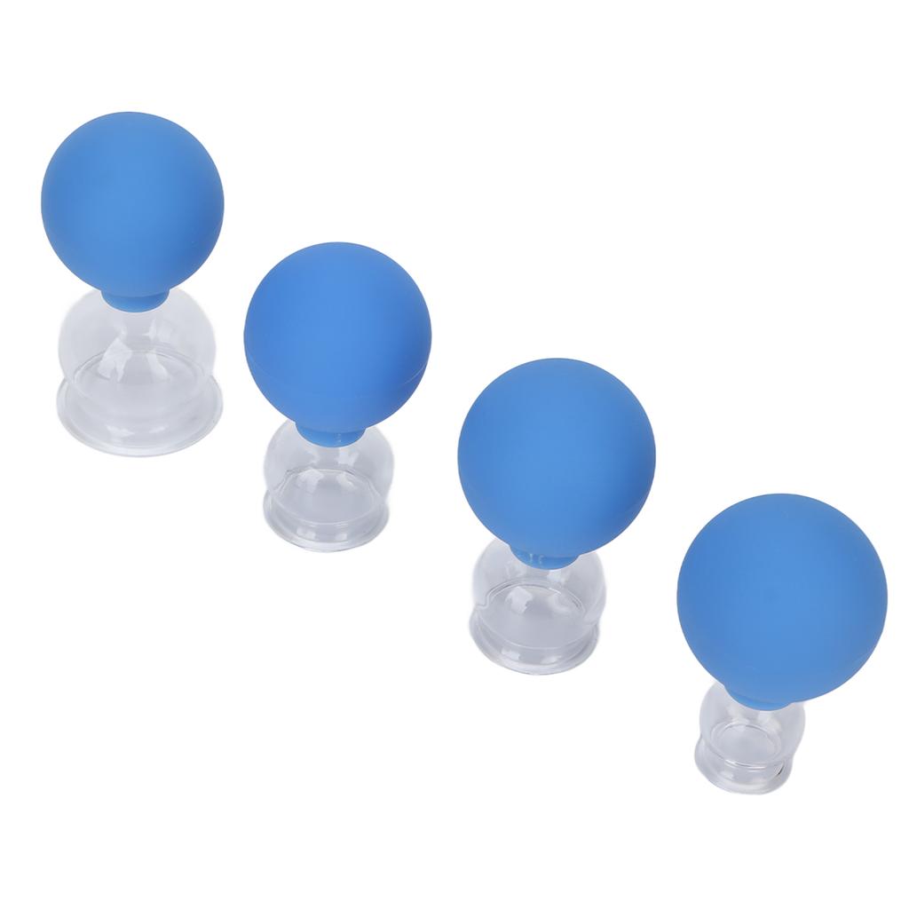 Skleněná baňkovací sada Profesionální silikonové čínské masážní baňky pro tělo obličej nohy