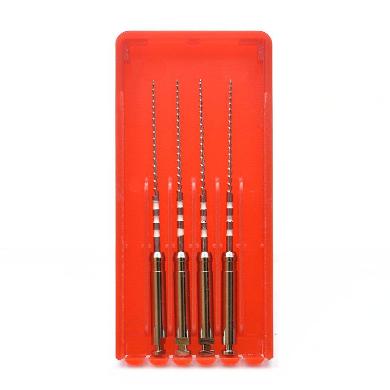 Condensatore di Gutta-Percha Dentale Plugger in Acciaio Inossidabile Per Riempimento Canale Radicolare Materiale per Clinica e Laboratorio 4 Pezzi per