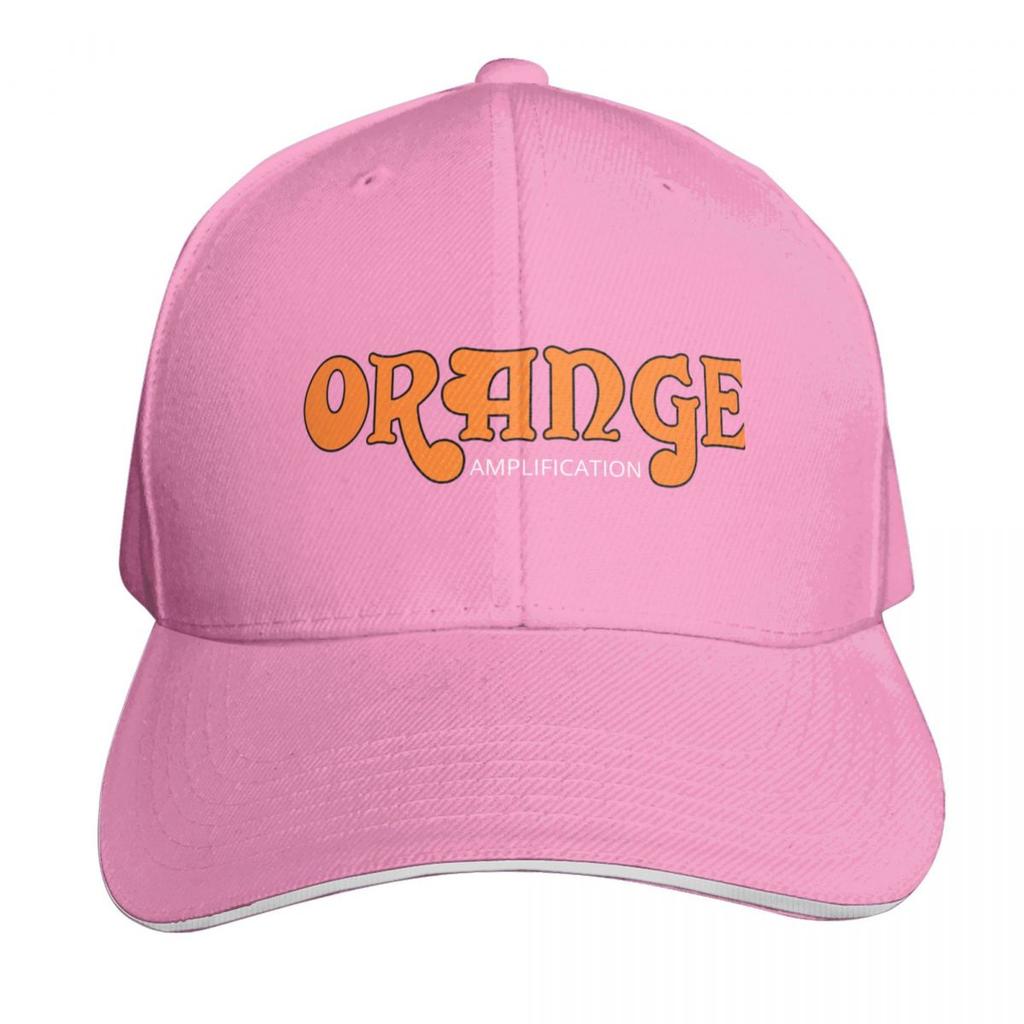 Orange Amplification Baseball Cap Bobble Hat Military Tactical Cap Golf Cap Black Unisexs Womens