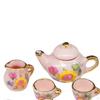 11 Pieces Mini Dollhouse Tea Set Ornament Kitchen Decorated Playset Ceramic Party Accessories