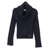 Chanel Black 99A P14413V00672 Mid-gauge Rib Knit Tops 38 blackUsed