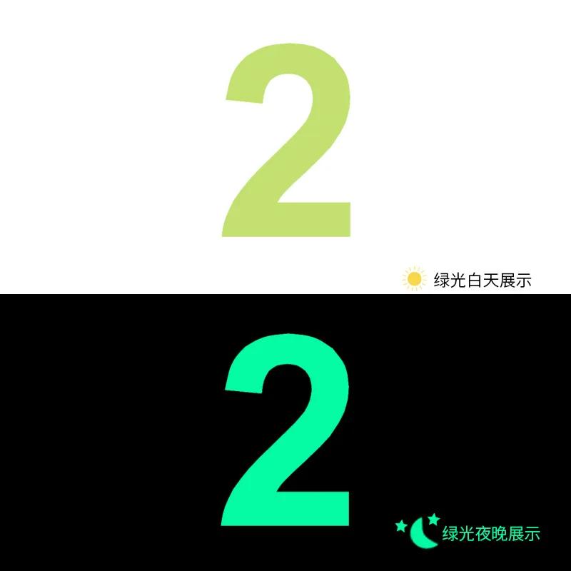 Glow In The Dark Number Sticker Luminous Digits Sticker Kids Bedroom Wall Switch Model Number Diy Decor Label Sticker Decal