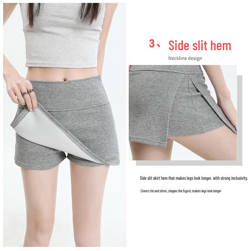 Women's 2025 Summer A-line Side Slit Yoga Mini Skirt