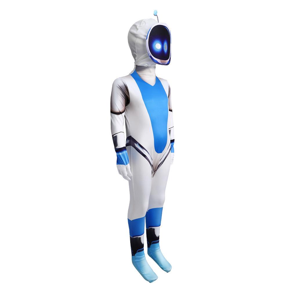 Astro Cosplay Bot Costume Jumpsuit Kids Adult Halloween Stage Gift Performance