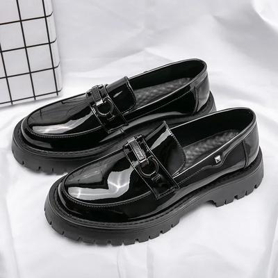 2024 Heren Platform Schoenen Loafers Schoenen voor Heren Dikke zool Bruiloftsschoenen Zwart Formeel Zakelijk Instapper Pu Leer Verhoog Schoen